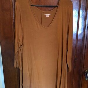 Lane Bryant Women’s Fitted Tunic in Burnt Orange